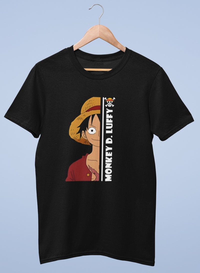 ZOOM تي شيرت تصميم دي. لوفي ون بيس للبالغين