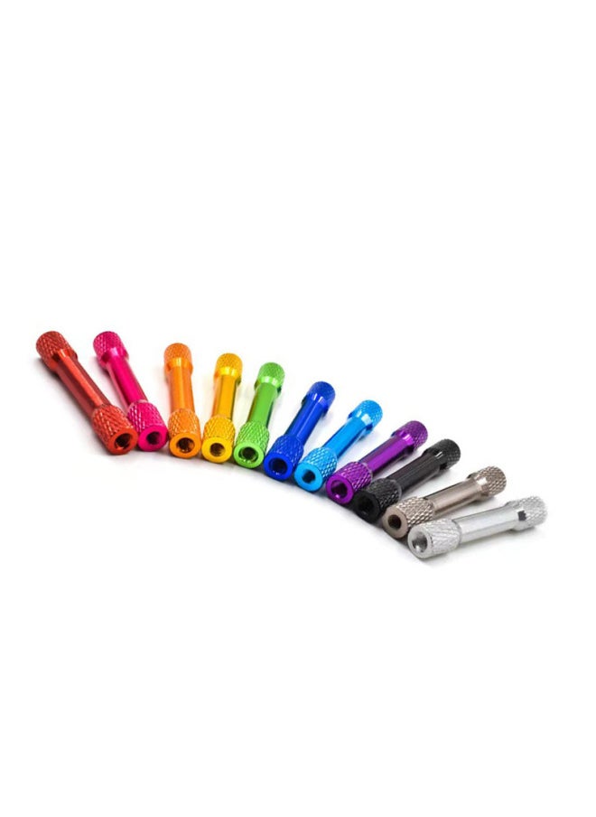 null - Double-headed Mesh Flower Aluminum Column I-shaped Connection Column Aluminum Column M3 Internal Teeth UAV Crossing Aircraft Model Aircraft Accessories In Stock-Color:Black M3 * 32mm Long - Image 1