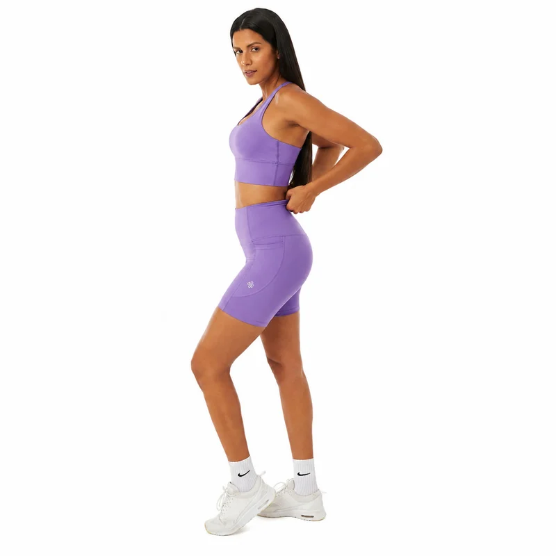 Mohuki Lavender Mohuki Olivia Side Pocket Shorts - Lavender for Women | Best Price UAE