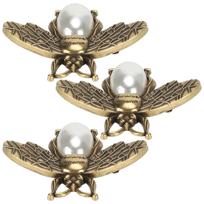 3Pcs Fashionable Shoe Clip Elegant Wedding Multifunctional Shoes Buckle Clothing AccessoriesWhite - Image 5