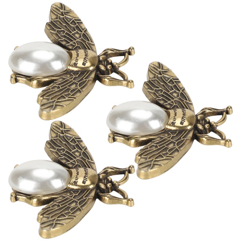 3Pcs Fashionable Shoe Clip Elegant Wedding Multifunctional Shoes Buckle Clothing AccessoriesWhite - Image 3