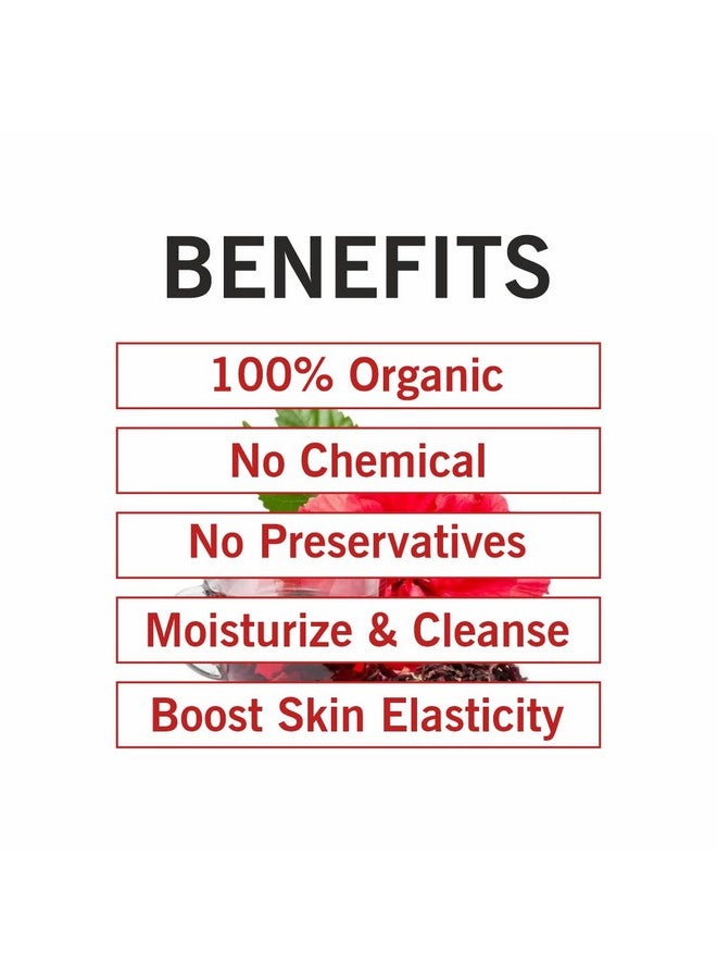 TQS 100% Natural & Organic Hibiscus Powder for Skin Care, 100g, External Use Only - Image 3