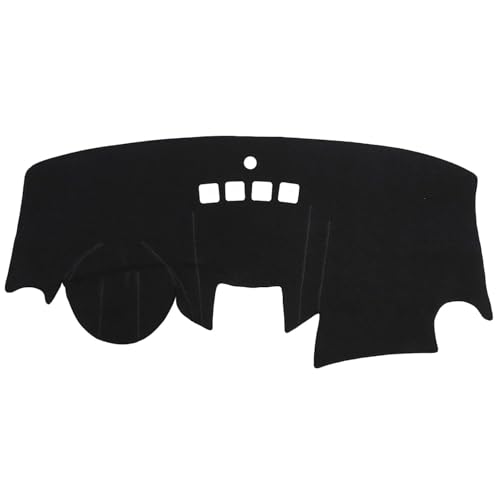 KEYOOG Dashboard Cover Dash Mat Fit for Ford Fiesta 20192009 Without NAV Navigation ModelsCar Dash Board Mat AntiGlare CarpetNonSlip Pad Sunshield Protector Black