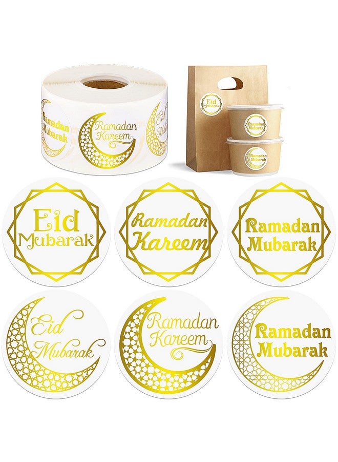 Nezyo 600 Pieces Ramadan Stickers Eid Mubarak Stickers Ramadan Kareem Stickers Ramadan Kareem Labels For Eid Party Decorations Ramadan Party Supplies - Image 2