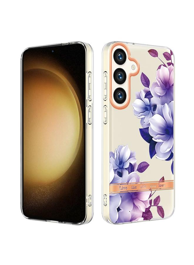 اس-توب جراب لهاتف Samsung Galaxy S24+ 5G من سلسلة الزهور والنباتات، جراب هاتف IMD TPU - Image 1