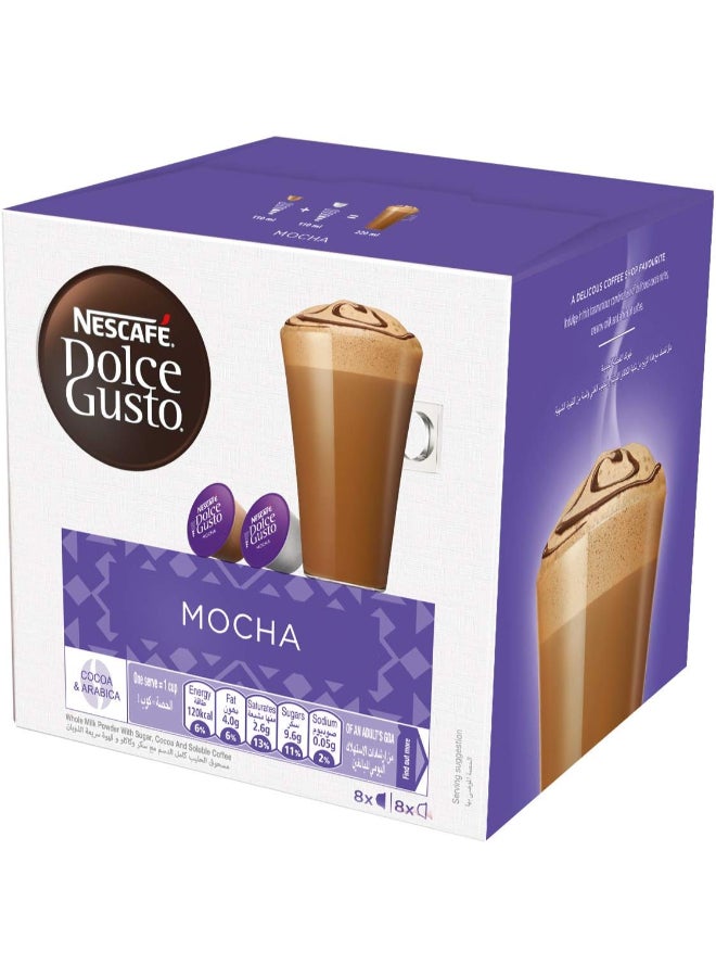 Nescafe Dolce Gusto Mocha 16 Coffee Capsules 216grams Single - Image 5