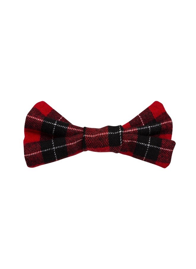 pearhead Pearhead Christmas Pet Bowtie, Dog Christmas Bow, Holiday Dog Bowtie, Perfect Stocking Stuffer, Christmas Themed Dog Apparel, Classic Red Plaid, Extra Small/Small  - Image 1