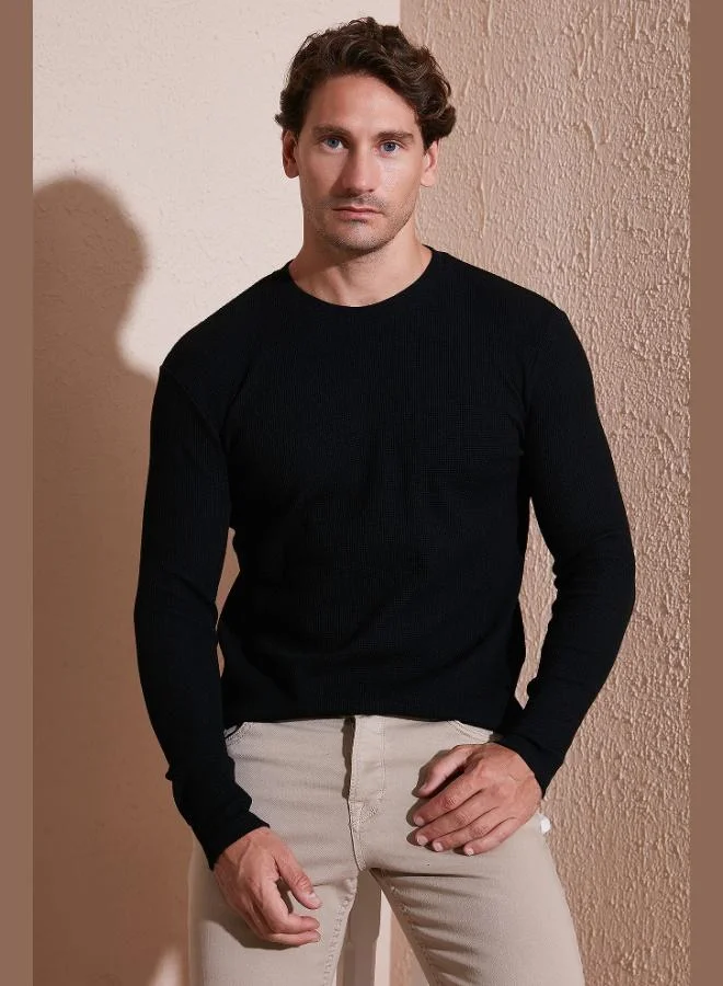 Buratti Cotton Crew Neck Slim Fit Basic Sweatshirt Men's SWEAT 5905073