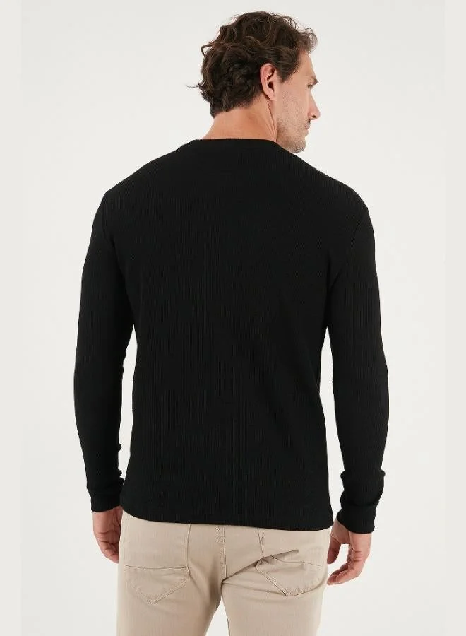 Buratti  Buratti Cotton Crew Neck Slim Fit Basic Sweatshirt Men's SWEAT 5905073 for Men | Best Price UAE