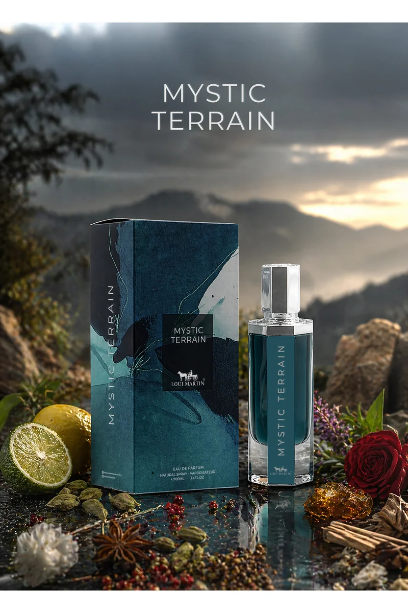 Loui Martin Mystic Terrain Eau de Parfum 100ml | Frankincense, Cardamom & Citrus | Patchouli, Saffron, Oud & Amber