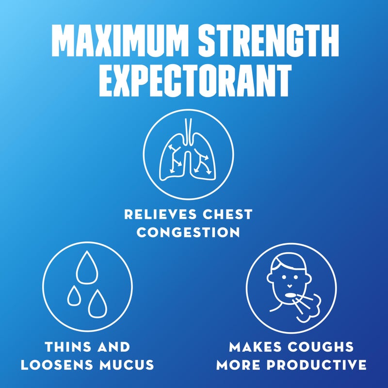 Mucinex Maximum Strength 12 Hour Chest Congestion Expectorant Relief Tablets, 1200 mg, Thins & Loosens Mucus, 28 Count - Image 2