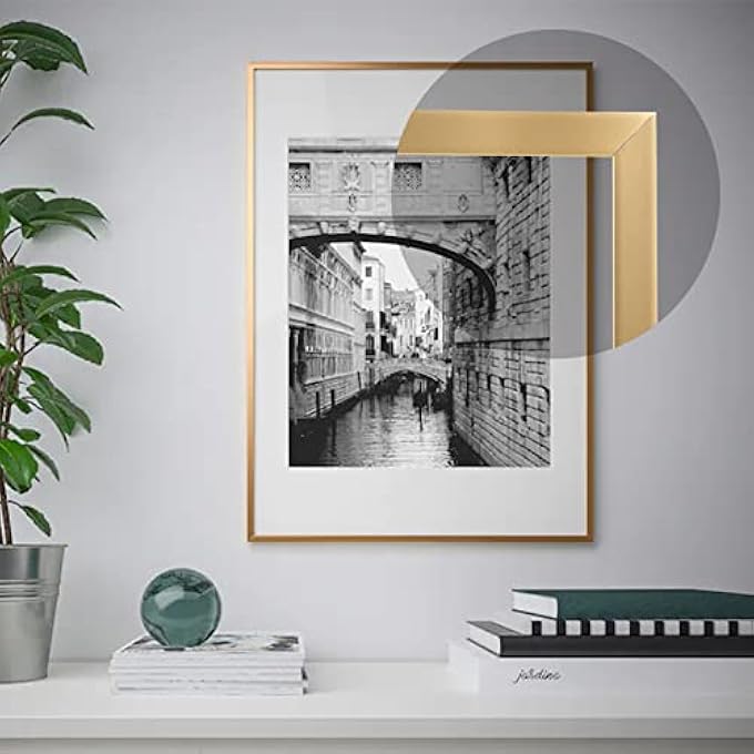 GOLD MOLDING TRIM PEEL AND STICK, FLEXIBLE MIRROR BORDER DESIGN, WALL CEILING FLOOR CABINET TILE EDGE MOULDING, 5M X 0.66CM - Image 3