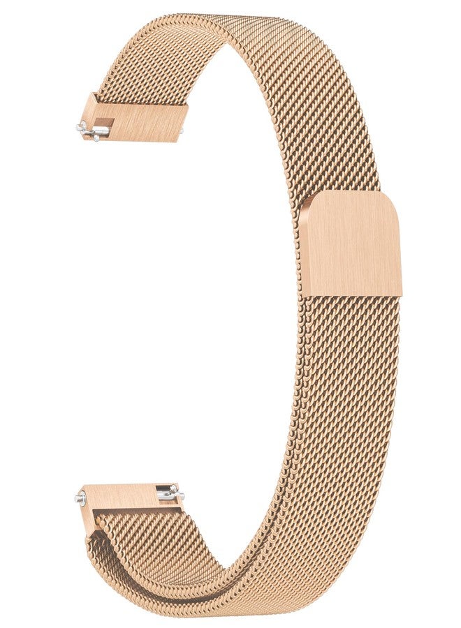 Vanjua 20mm Watch Band Quick Release Replacement Wristbands, Stainless Steel Metal Mesh Loop Adjustable Magnetic Replacement Straps Bands for Men Women - Image 1