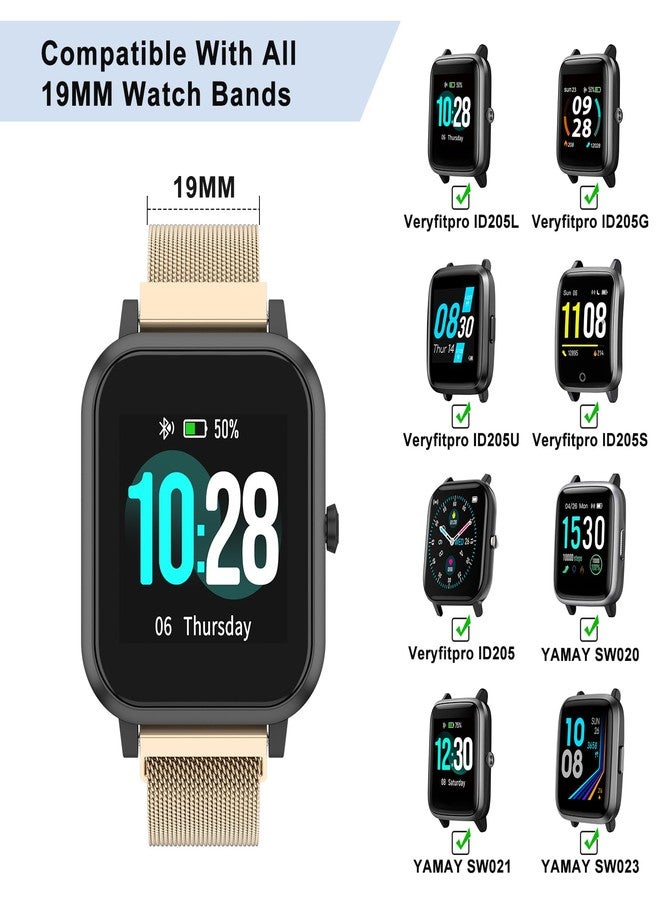 Vanjua 20mm Watch Band Quick Release Replacement Wristbands, Stainless Steel Metal Mesh Loop Adjustable Magnetic Replacement Straps Bands for Men Women - Image 2