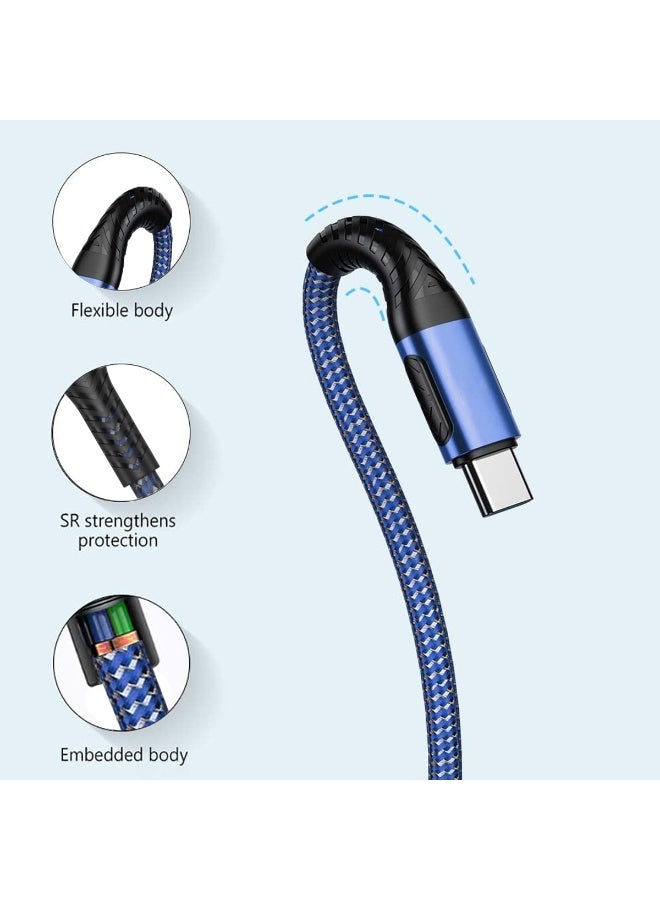 G-TiDe Type-C to Type-C Cable 3A 60W Fast Charging, Extreme Braided Type-C to Type-C Data Cable, Durable Flexible Design, Supports Sync & Charge for Smartphones, Tablets, Laptops, MacBook, iPhone 15, iPad & More - EXC58 - Image 2