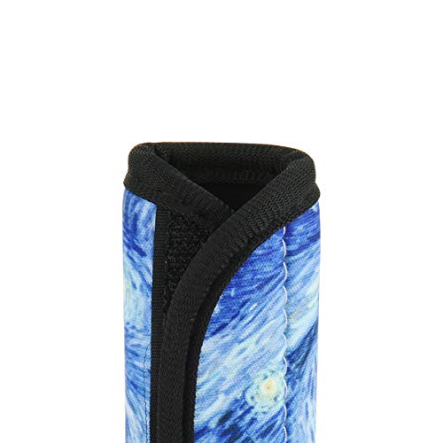 CM Pack of 5 Neoprene Luggage Handle Wrap Handle Grip Luggage Identifier for Travel Bag Luggage Suitcase (Painting Patterns - VANGO (5 Pcs)) - Image 5