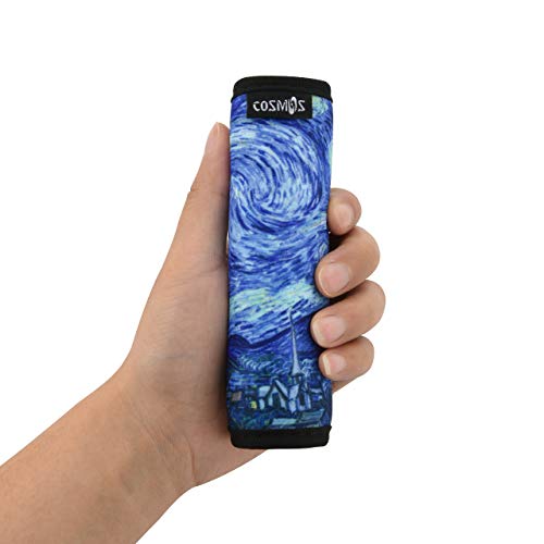 CM Pack of 5 Neoprene Luggage Handle Wrap Handle Grip Luggage Identifier for Travel Bag Luggage Suitcase (Painting Patterns - VANGO (5 Pcs)) - Image 4