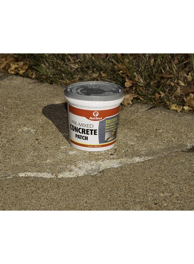 Red Devil 0645 Concrete Repair Patch, Cement Crack Filler, 5.5 Oz Squeeze Tube, Pre-Mixed, Pack of 1, Gray, Made in USA - Image 2
