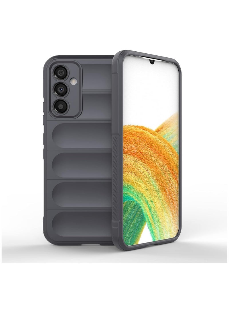 Phone case cover Magic Shield TPU + Silicone Shockproof Phone Case For Samsung Galaxy A34 (Dark Grey)