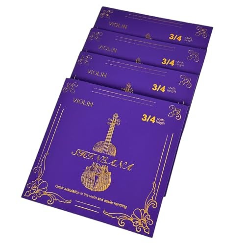 YWYLL Violin Strings 4/4 Full Set, 4/4 Violin Strings Replacement,Long-Lasting Durability & Rich Tone - Handcrafted with Premium Materials- For All Levels (3/4 Scale) - Image 4
