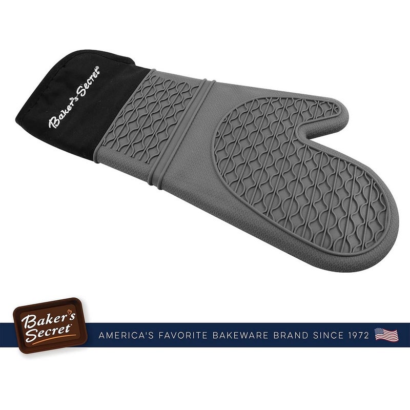 Baker's Secret Large Silicone Glove 38.5cm – Heat-Resistant, Non-Slip Kitchen Safety Glove for Baking and Cooking - Image 5