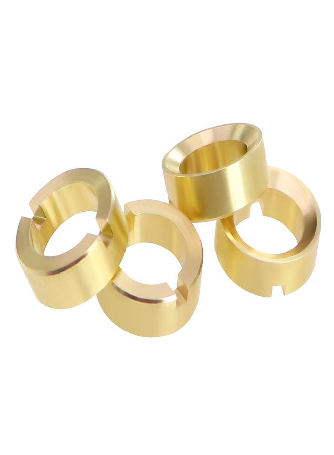 FACCNOY 4PCS Brass Wheel 3.7g Weights for AXIAL 1/30 SCX30 Ford Bronco Jeep Wrangler JLU 4X4 RTR Rock Crawler AXI-2048 AXI-2261 - Image 1