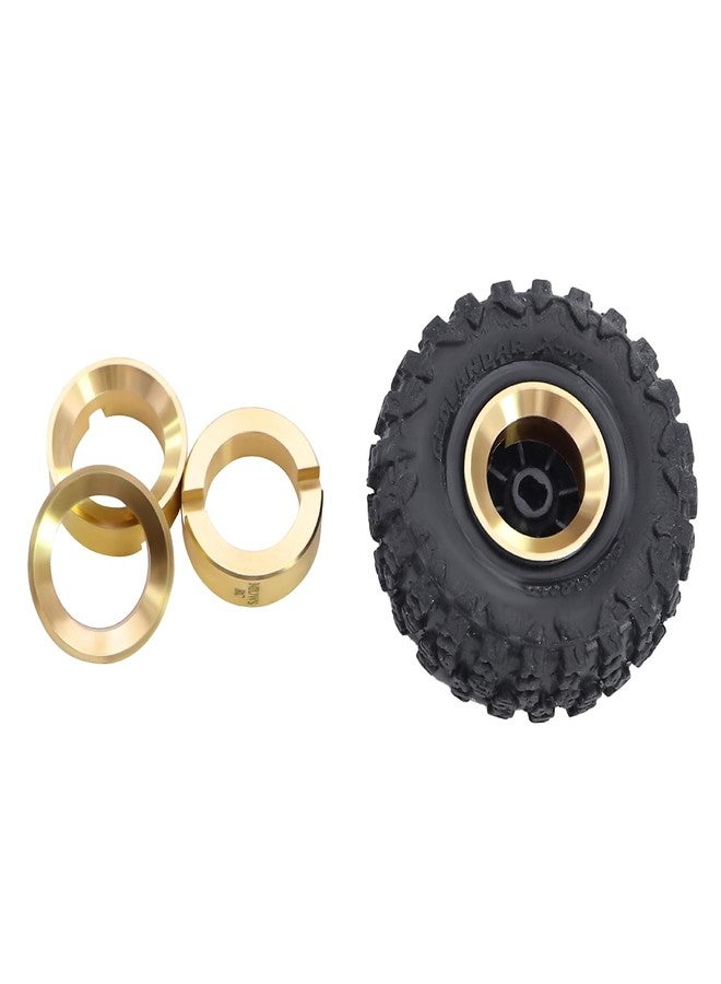 FACCNOY 4PCS Brass Wheel 3.7g Weights for AXIAL 1/30 SCX30 Ford Bronco Jeep Wrangler JLU 4X4 RTR Rock Crawler AXI-2048 AXI-2261 - Image 2