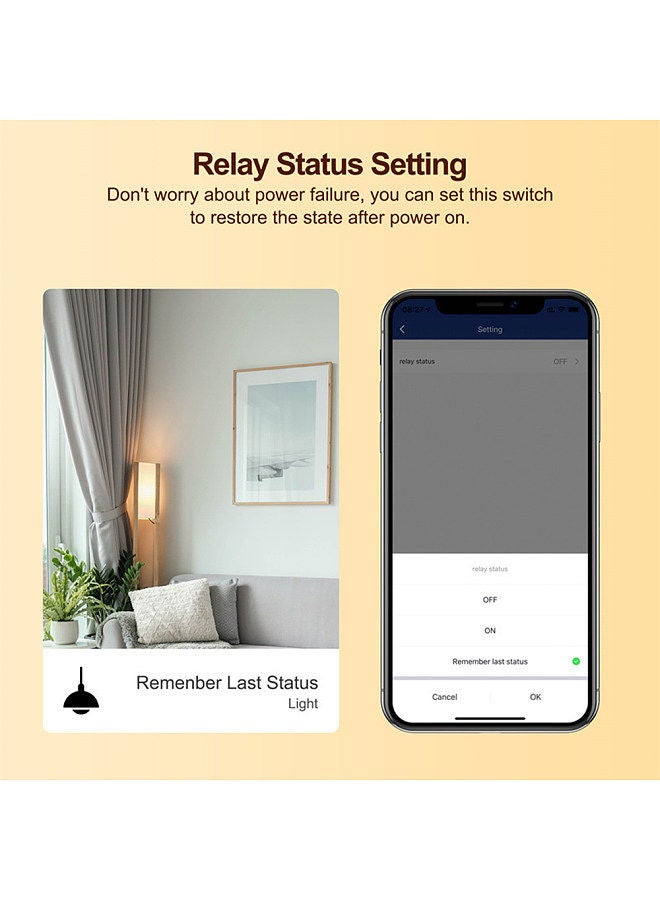 Zigbee Dimmer Switch Module App Remote Control Curtain Switch Works with Alexa  Home 1 Gang Switch
