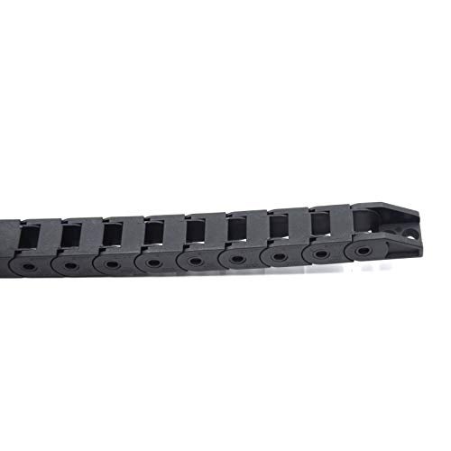 Befenybay R18 Internal Size 10X10mm 1Meter Length Black Plastic Flexible Drag Chain Cable Wire Carrier Closed Type for 3D Printer and CNC Machines (10mmX10mm-Close) - Image 2
