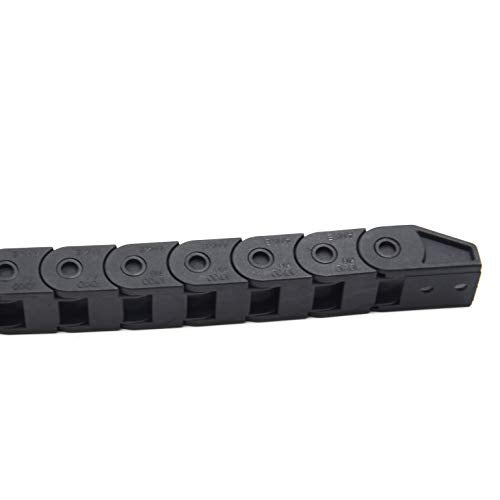 Befenybay R18 Internal Size 10X10mm 1Meter Length Black Plastic Flexible Drag Chain Cable Wire Carrier Closed Type for 3D Printer and CNC Machines (10mmX10mm-Close) - Image 3