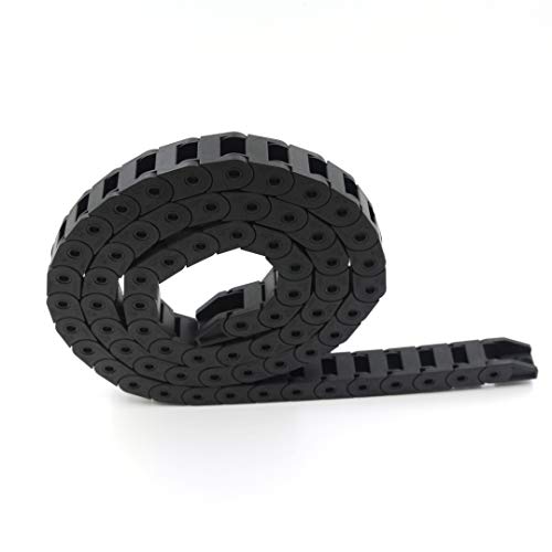 Befenybay R18 Internal Size 10X10mm 1Meter Length Black Plastic Flexible Drag Chain Cable Wire Carrier Closed Type for 3D Printer and CNC Machines (10mmX10mm-Close) - Image 4