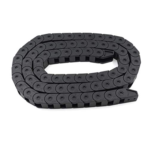 Befenybay R18 Internal Size 10X10mm 1Meter Length Black Plastic Flexible Drag Chain Cable Wire Carrier Closed Type for 3D Printer and CNC Machines (10mmX10mm-Close) - Image 1