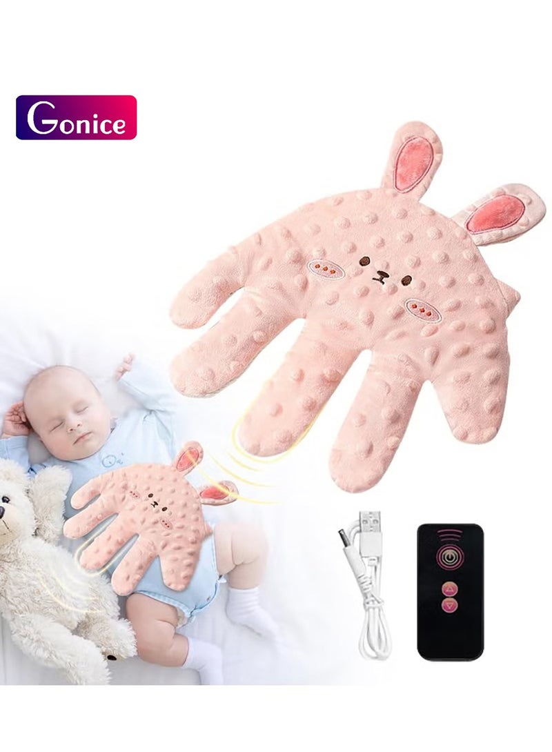 Gonice Baby Soothing Palm Hand, Baby Sleep Aid Hand Pillow, Baby Soothing Electric Hand Pillow for Sleeping, Soothing Palm Automatic Baby Sleep Racket, Sleeping Aid Toys Babies  - Image 1