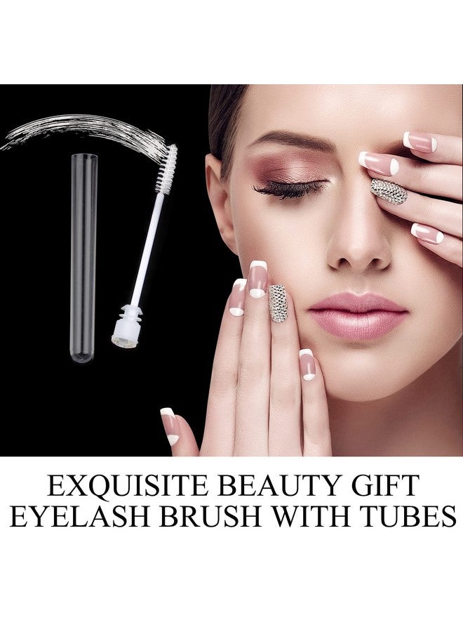 Dming 20Pcs Eyelash Brush Lash Wand Makeup Tool Eyelash Extension Supplies Cleaning Brush Diamond Mascara Star White - Image 3