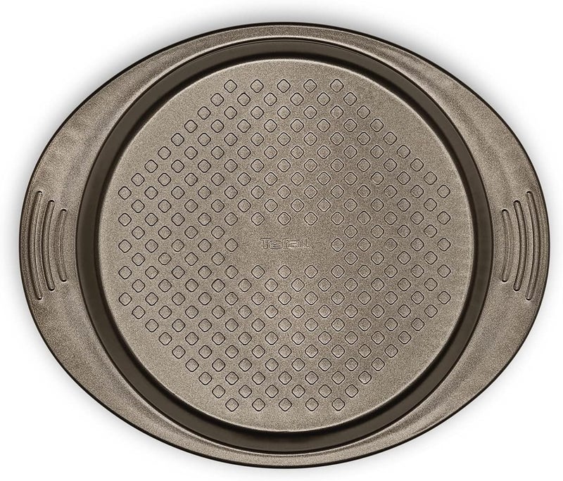 T-fal TEFAL Baking Tray | Easy Grip Round Cake 23cm | Carbon Steel | Easy Handling | Large Handles | Non-Stick Coating | Easy Release | Easy Cleaning | Dark Grey | 2 Years Warranty | J1629645 - Image 2