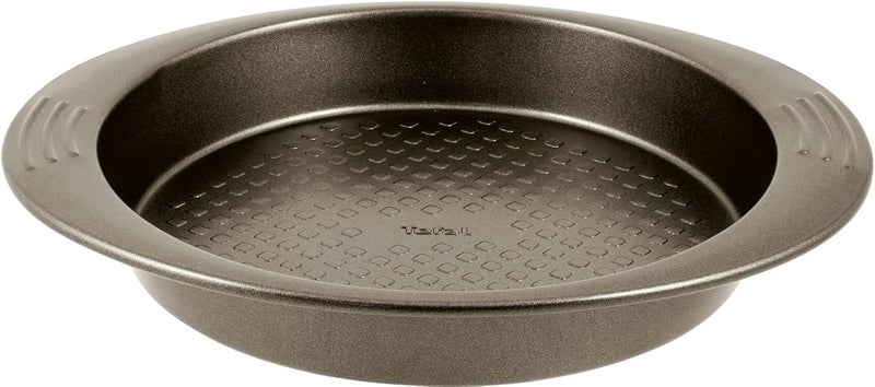 T-fal TEFAL Baking Tray | Easy Grip Round Cake 23cm | Carbon Steel | Easy Handling | Large Handles | Non-Stick Coating | Easy Release | Easy Cleaning | Dark Grey | 2 Years Warranty | J1629645 - Image 1