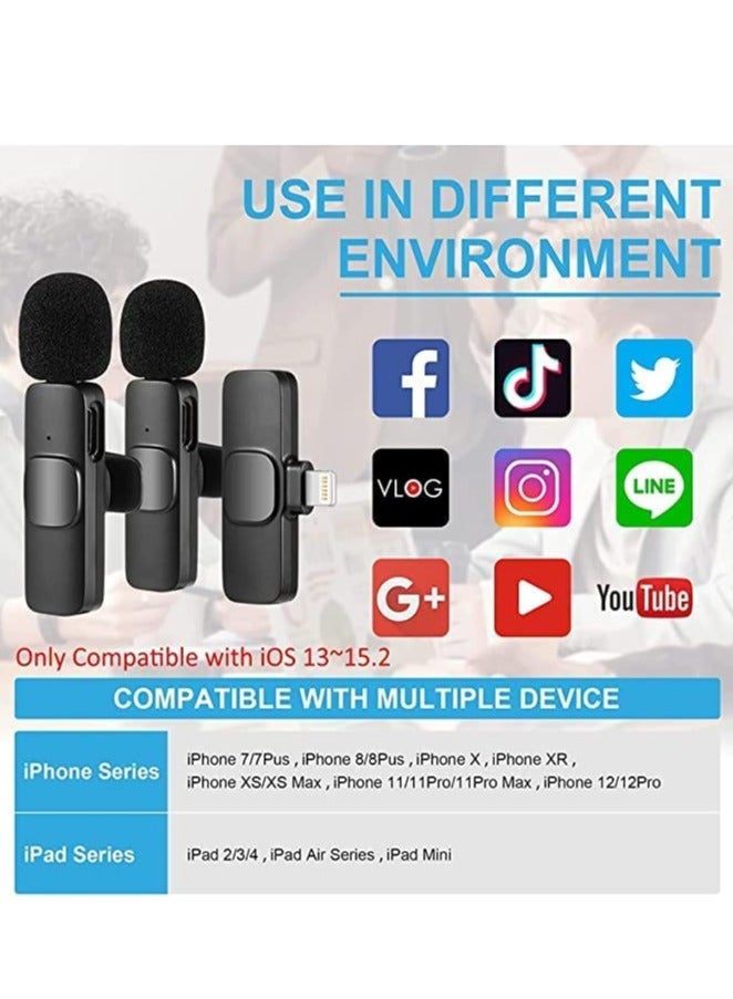 Wireless Lavalier Microphone for Recording/YouTube Facebook Live Stream/Tiktok for Andriod Phones/Tablet/Computer - Image 2