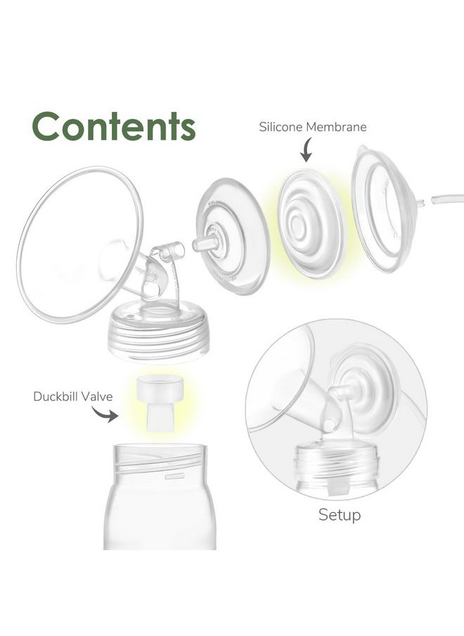 Maymom Pump Parts Compatible With Spectra S1 Spectra S2 Spectra 9 Plus Incl Duckbill Valve Silicone Membrane Replace Spectra Duckbill Valve Spectra S2 Replacement Parts Not Original Spectra Pump Parts  - Image 4