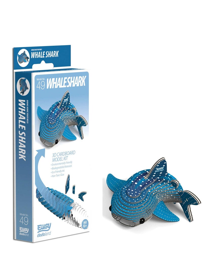 EUGY - EUGY 3D Whale Shark Puzzle | Eco-Friendly 3D Animal Puzzle for Kids and Adults | Easy Assembly | Ages 6+ - Image 1