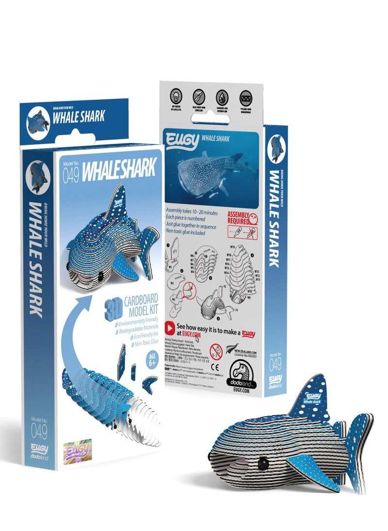 EUGY - EUGY 3D Whale Shark Puzzle | Eco-Friendly 3D Animal Puzzle for Kids and Adults | Easy Assembly | Ages 6+ - Image 1