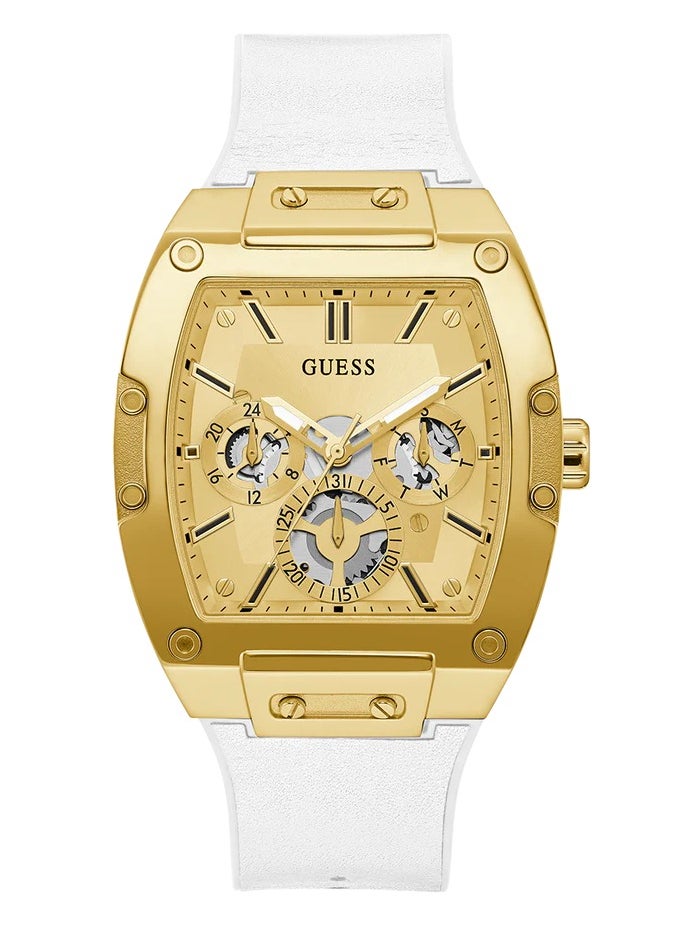 GUESS Mens White Gold Tone Multi-function Watch - GW0202G6 - pzsku/Z551C65F4E414DC124042Z/45/_/1741519030/c5ae4d8b-3e60-4556-b744-6cb2c70ba8ef