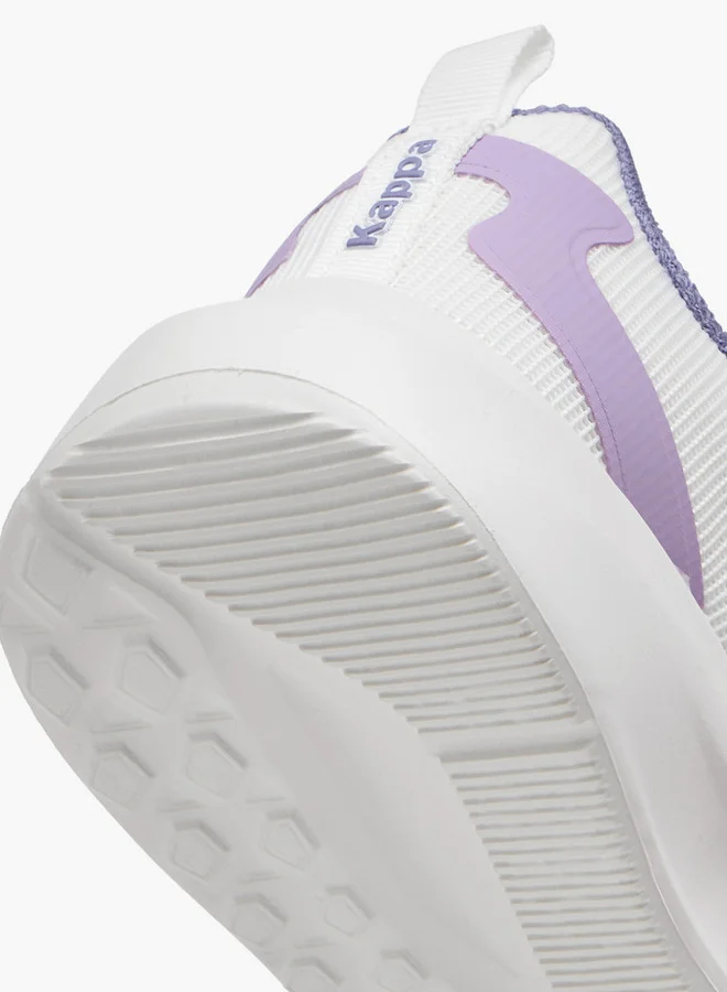 Kappa Girls' Logo Applique Sports Shoes with Hook and Loop Closure
