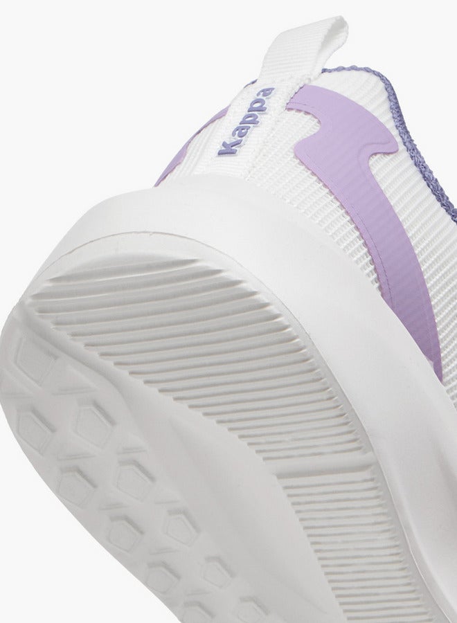 Kappa Girls' Logo Applique Sports Shoes with Hook and Loop Closure - Image 5