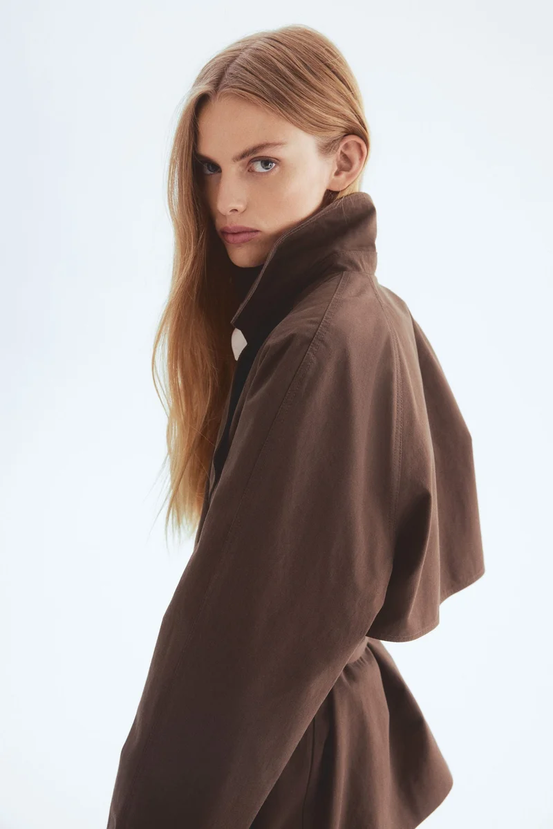 اتش اند ام معطف ترينش قصير