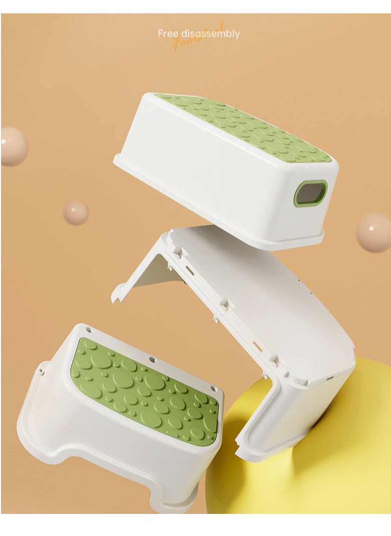 Footstool, Anti-Slip Heightening, Multi-functional Washing Steps, Storage, Stepping on Footstool, Toilet Pedal