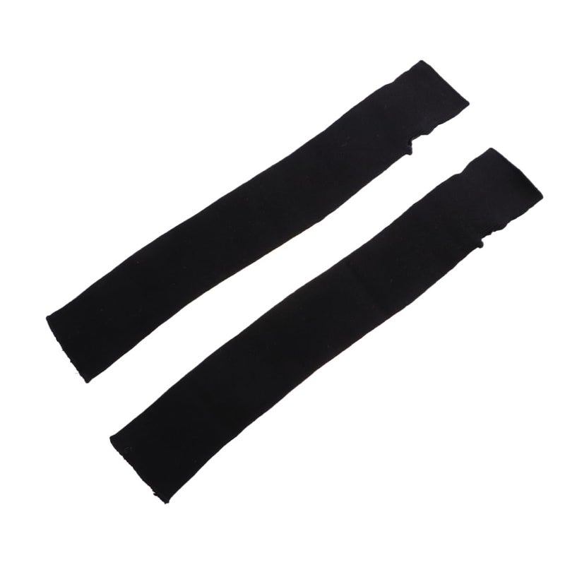 Black Forearm Protection Gloves With Thumb Holes Hand Warmers Tattoo Covers - Image 2