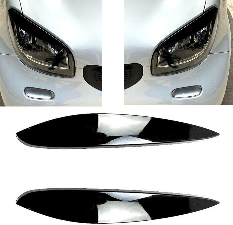 QASULER ABS Car Headlight Eyelid Trim for Mercedes-Benz - Image 4
