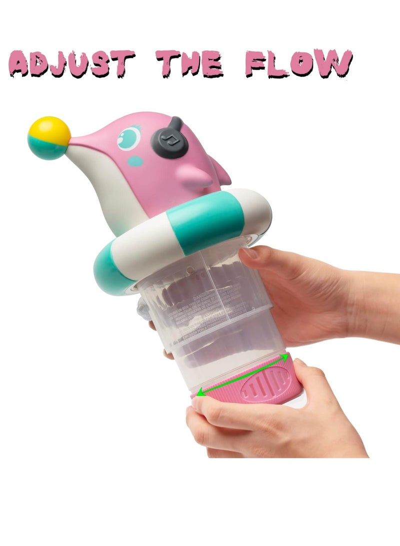 Pool Desire Floating Chlorine Dispenser for Chemical Tablets, Fits 1ft and 3ft Edge, Bromine Stand, Pink Dolphin - Image 2