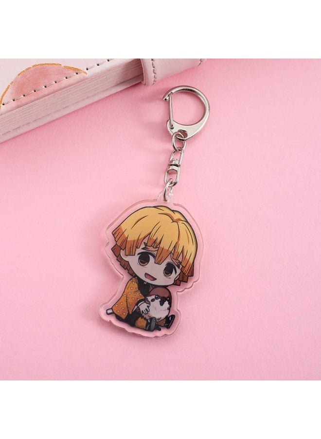 1-Piece Anime Demon Slayer Agatsuma Zenitsu Keychain