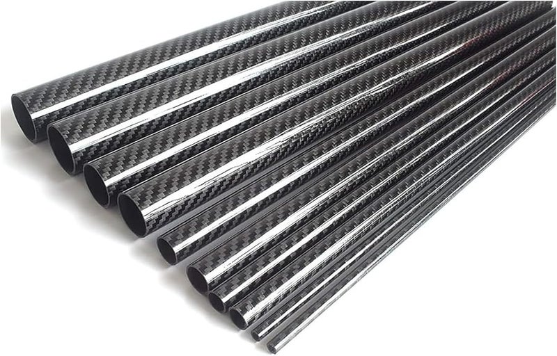 أنبوب من ألياف الكربون 25x22x500mm نسج تويل سطح لامع لطائرات الملتيكوبتر DIY - Image 3